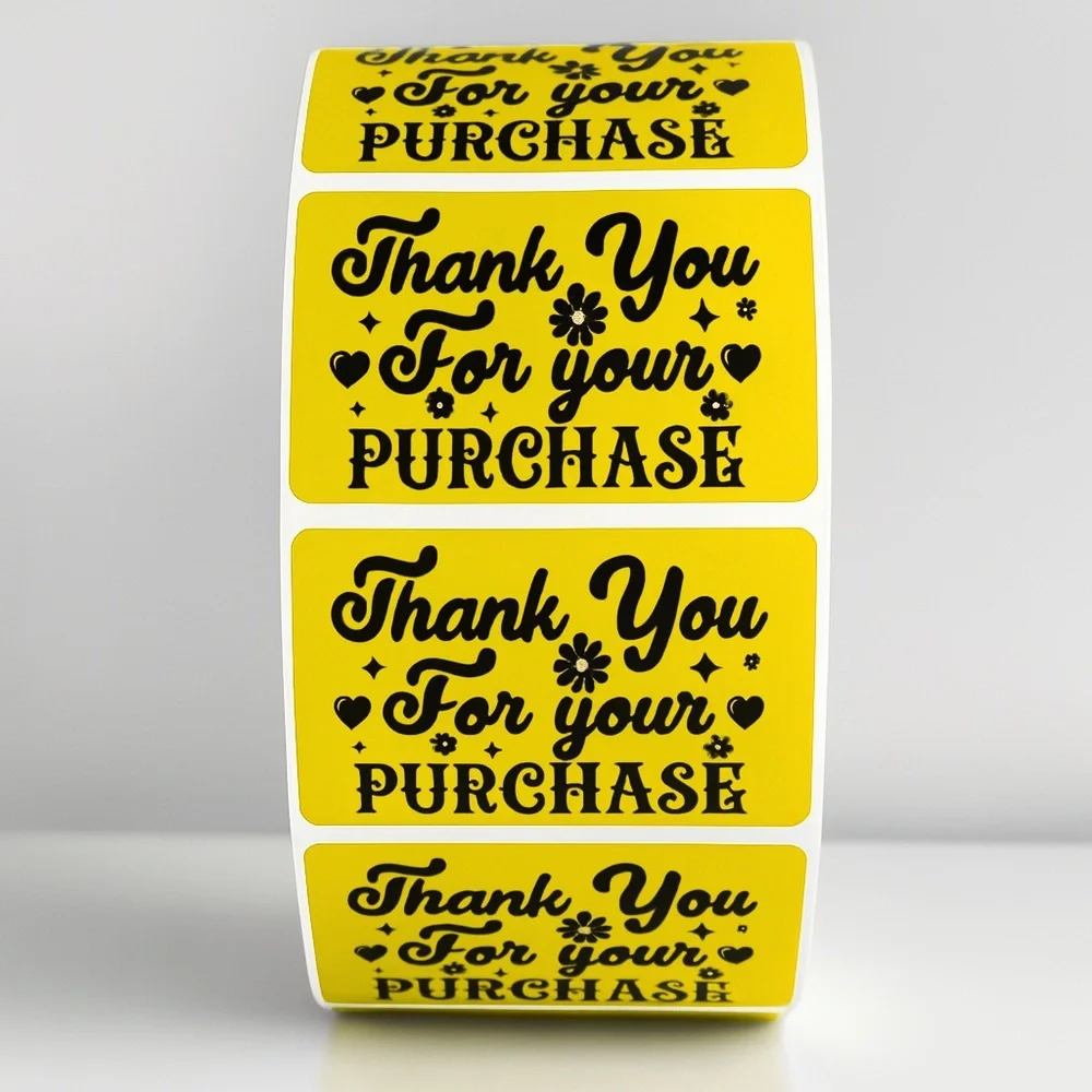 Thank You For Your Purchase Stickers – Labels for Packaging, Boutique